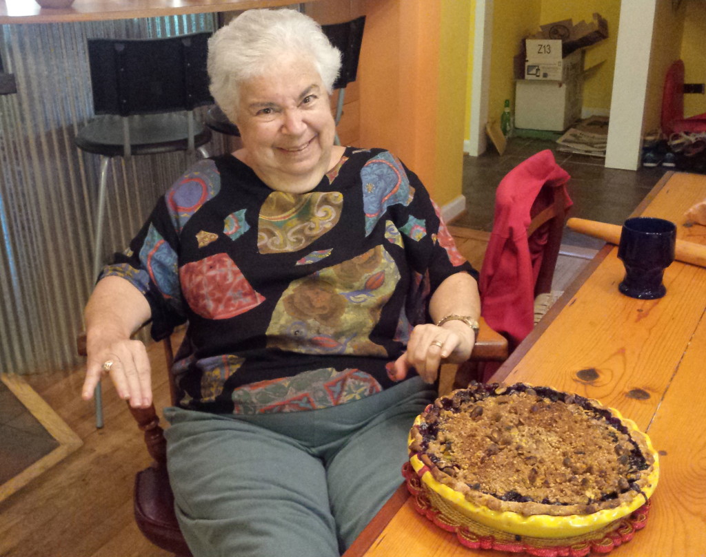 Phyllis & the blueberry corn pie